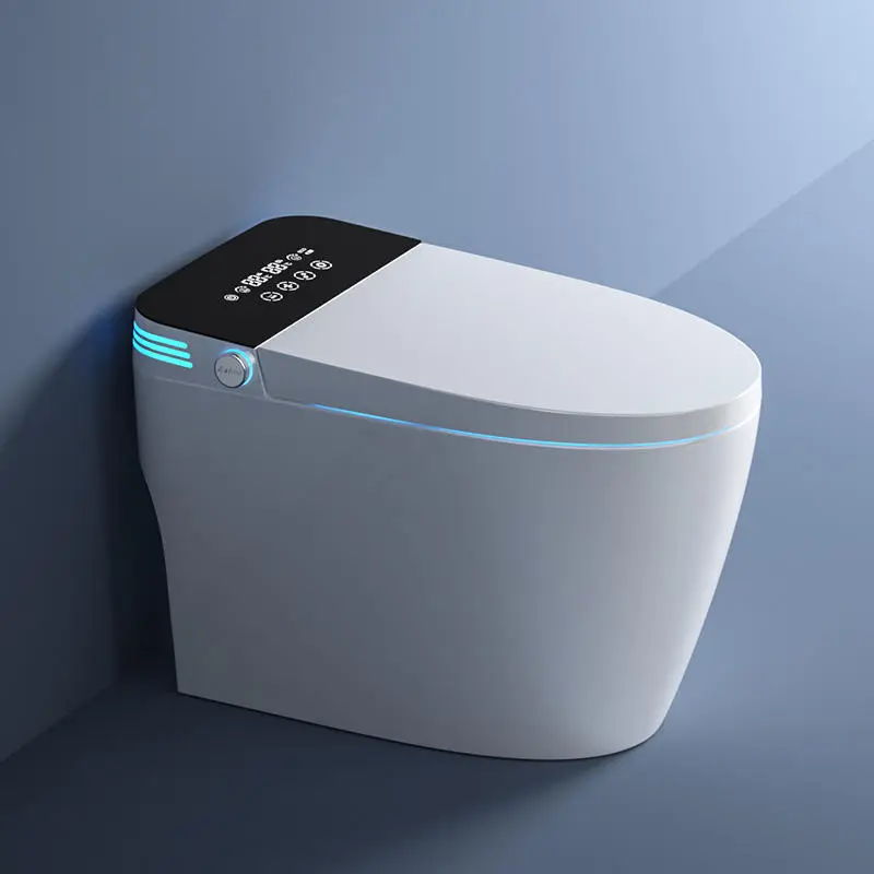 Modern Auto Sensor Flush Intelligent Bidet Wc Heating Toilet Bowl Automatic Operation Smart Toilet With Remote Control — view 4