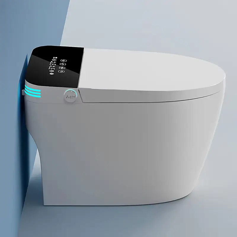 Modern Auto Sensor Flush Intelligent Bidet Wc Heating Toilet Bowl Automatic Operation Smart Toilet With Remote Control — view 5