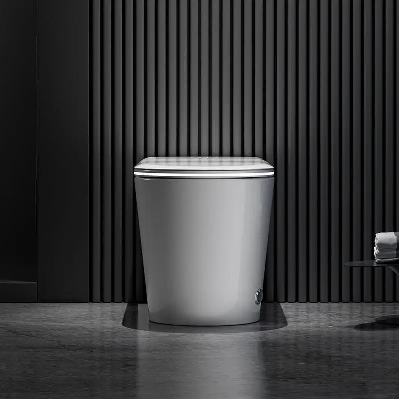 Light Intelligent Household Toilet Full-Automatic Flip Cover Integrated Water Tank No Water Pressure Limit S-Trap Draina — view 3