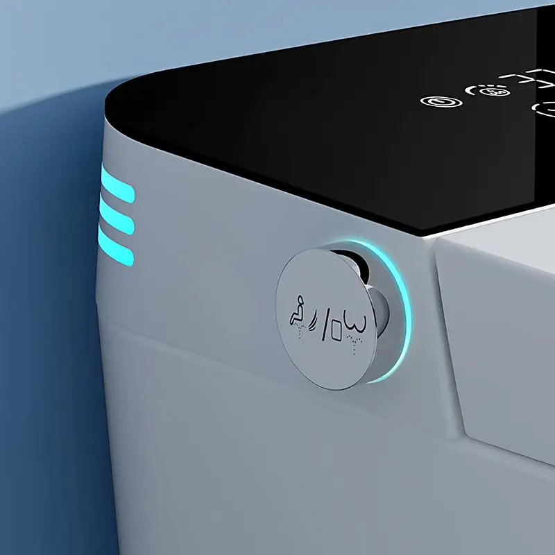 Modern Auto Sensor Flush One Piece Intelligent Bidet WC Heating Toilet Bowl Automatic Operation Smart Toilet P-Trap/S-Trap — image 5