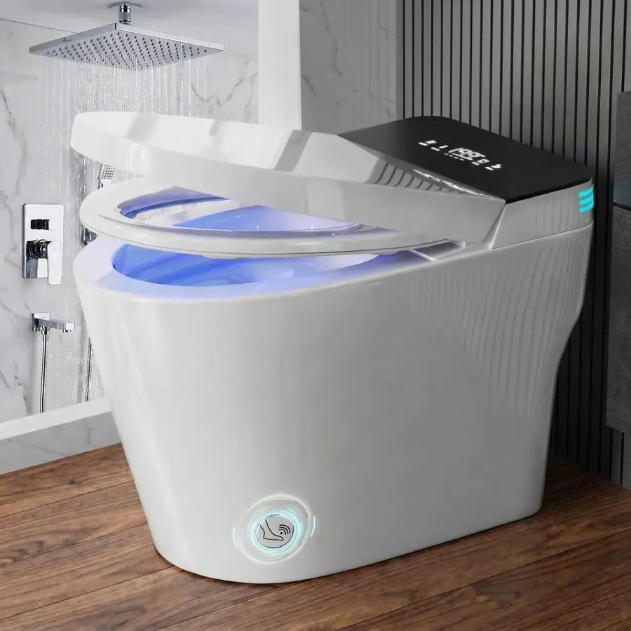 Modern Automatic Sanitary Ware Auto Open Flush Electric Smart Toilet Bathroom Ceramic Intelligent Smart Toilets — image 7