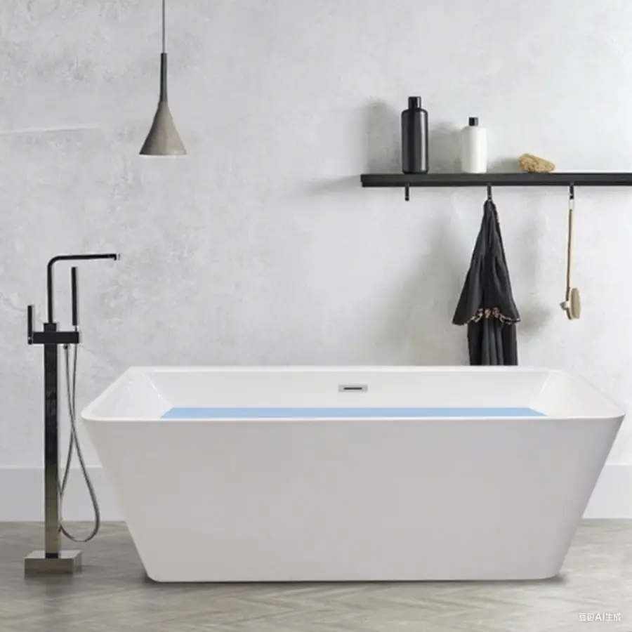 Hot Selling Natural Portable Modern Soaking Bathroom Tubs Spa Freestanding Acrylic Bathtub Hotel Customized Polish Accessory — image 2