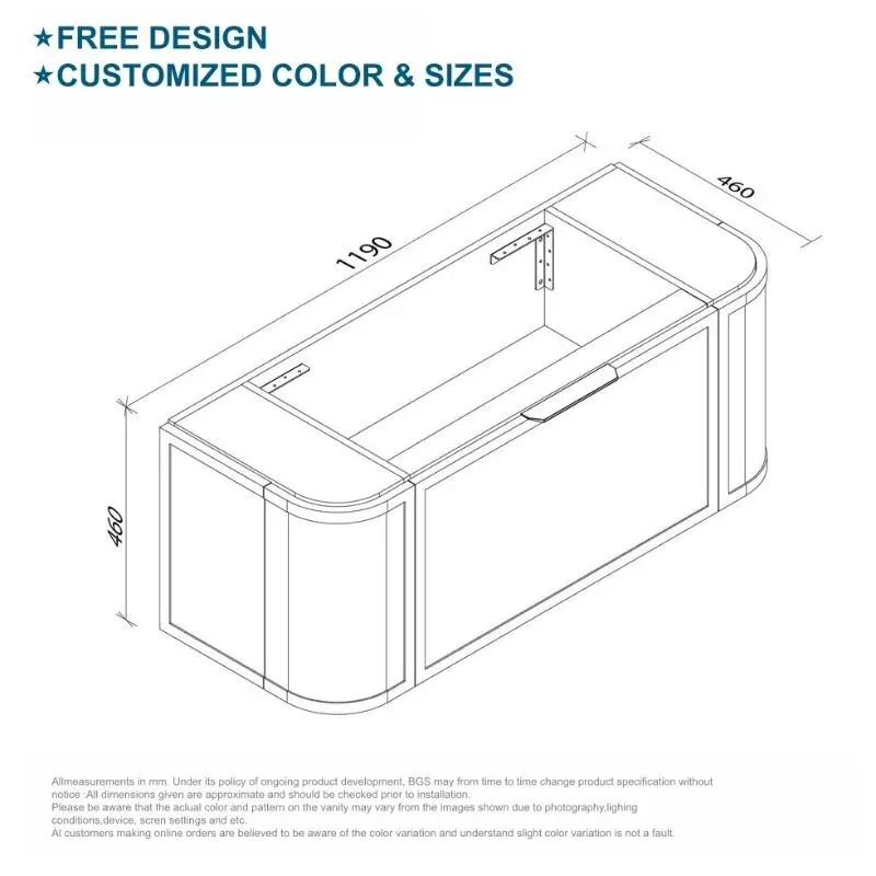 Modern Wall-Mounted Bathroom Cabinet Integrated Granite Basin Multi-Layer Board Copper Drainer Stone Slab Cabinet for Apartments — image 7