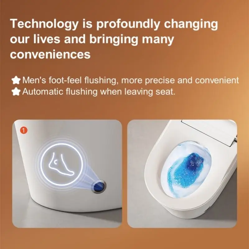 BGS Intelligent Auto Sensor Flush Open Electric Bathroom Japanese One Piece Wc Commode Toilet Bowl S-Trap Automatic Smart Toilet — image 7