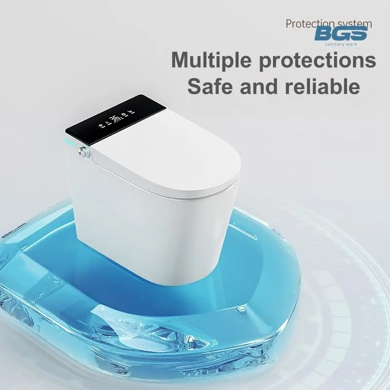 European Design Automatic Smart One-Piece Ceramic WC Toilet Auto Flush Cleaning Remote Control Electric Intelligent Bathroom — image 5