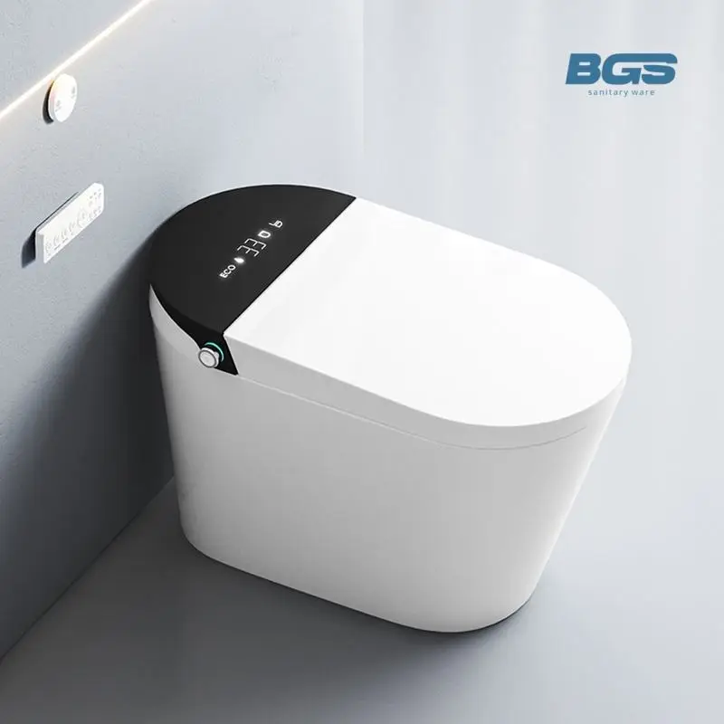 New Design Quality Bathroom Sanitary Porcelain Bathroom Automatic Bidet Electric One Piece Wc Ceramic Intelligent Smart — view 1