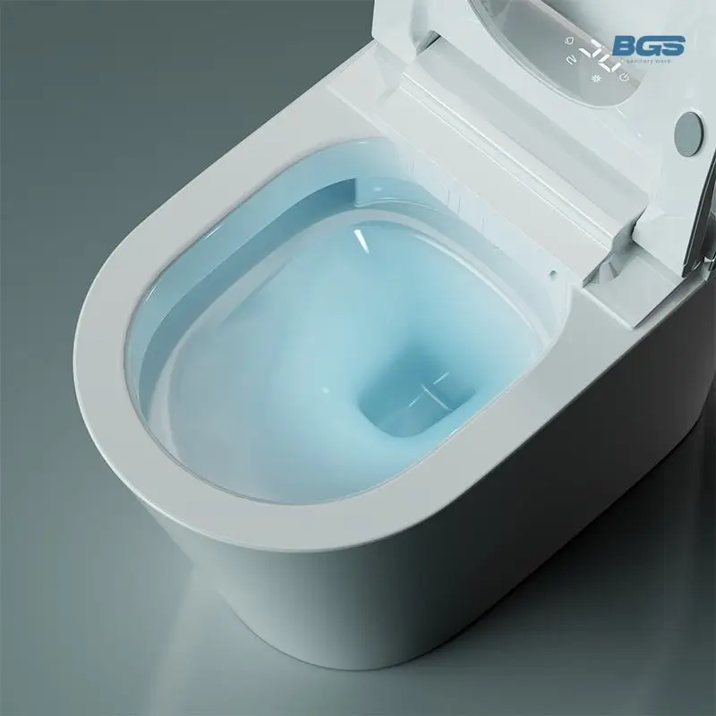 Modern Floor Mounted Intelligent Sanitary Ware Girl Pissing Electronic WC Automatic Flush Ceramic Smart Toilet P-trap/S-trap — image 3