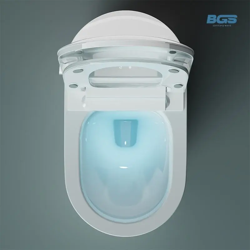 Modern Floor Mounted Intelligent Sanitary Ware Girl Pissing Electronic WC Automatic Flush Ceramic Smart Toilet P-trap/S-trap — image 4