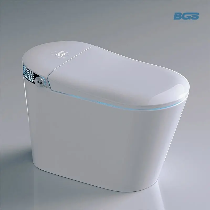 Modern Floor Mounted Intelligent Sanitary Ware Girl Pissing Electronic WC Automatic Flush Ceramic Smart Toilet P-trap/S-trap — image 6