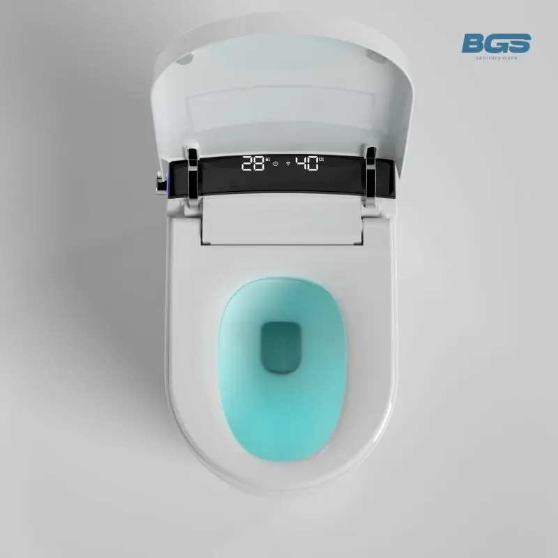 Modern Apartment Ceramic Induction Flush Electric Toilet Star Hotel Washroom Easy to Clean Integrated Dmart Flush Toilet — image 5