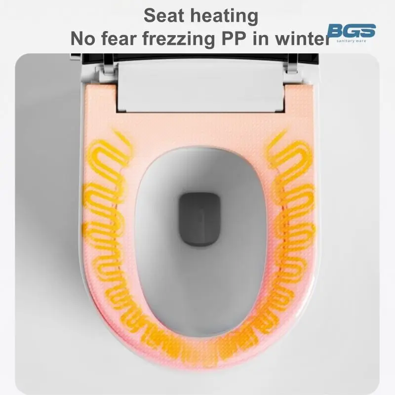 Modern Apartment Ceramic Induction Flush Electric Toilet Star Hotel Washroom Easy to Clean Integrated Dmart Flush Toilet — image 6