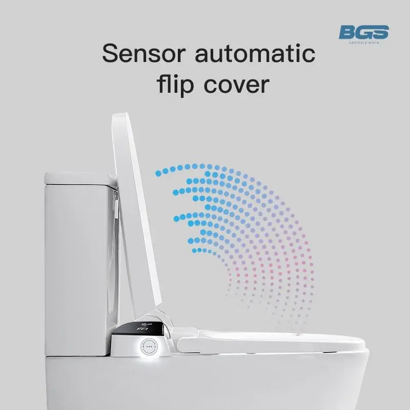 Modern Sanitary Ware Automatic Two Piece Water Tank Flush Bathroom Floor Mounted Toilet Intelligent Wc Bathroom Smart Toilet — image 6