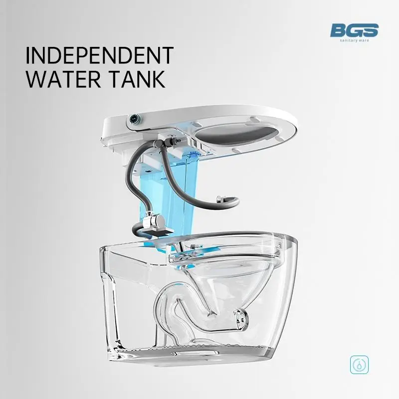 High End Automatic Flush Sanitary Ware Automatic Bathroom Water Closet Wc Intelligent Smart Toilet for Home — view 2