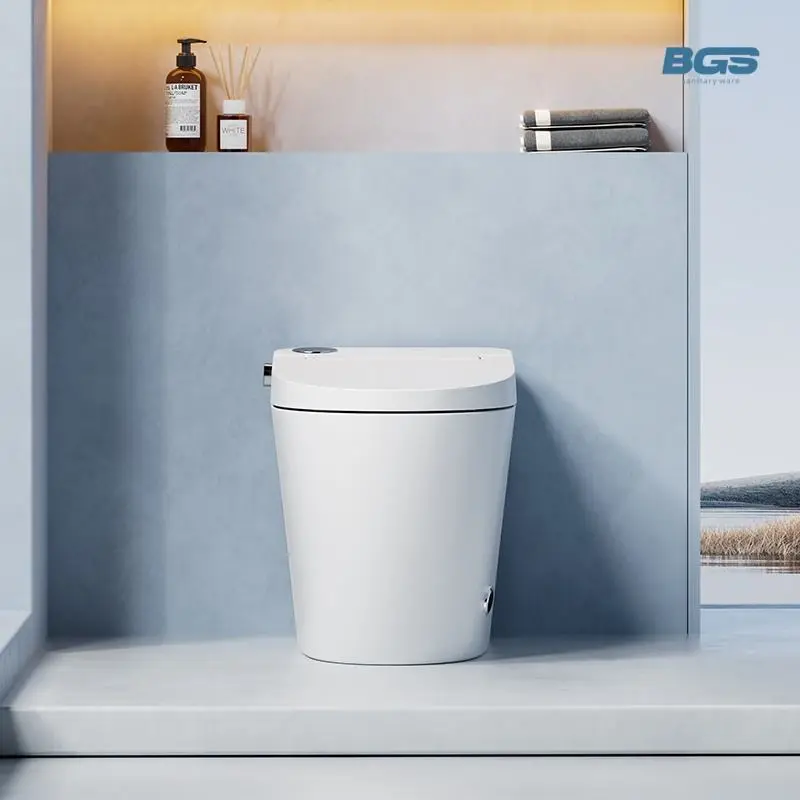 High End Automatic Flush Sanitary Ware Automatic Bathroom Water Closet Wc Intelligent Smart Toilet for Home — view 6