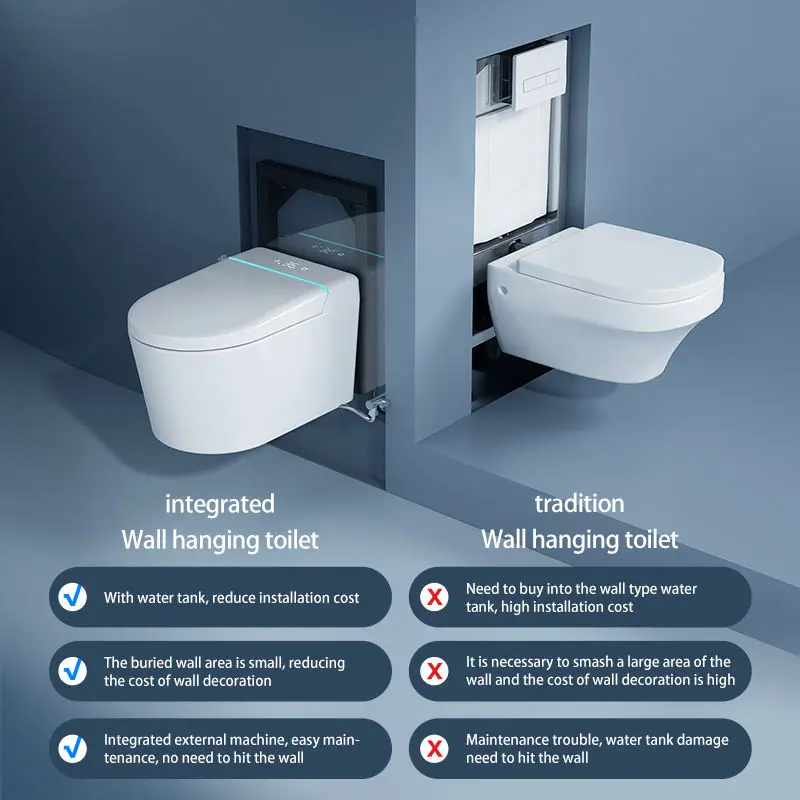 Hotel Automatic Flip Cover Smart Toilet UV Cleaning Foot Sensor Flush Red Light Intelligent Bidet WC Toilet Bowl — view 2