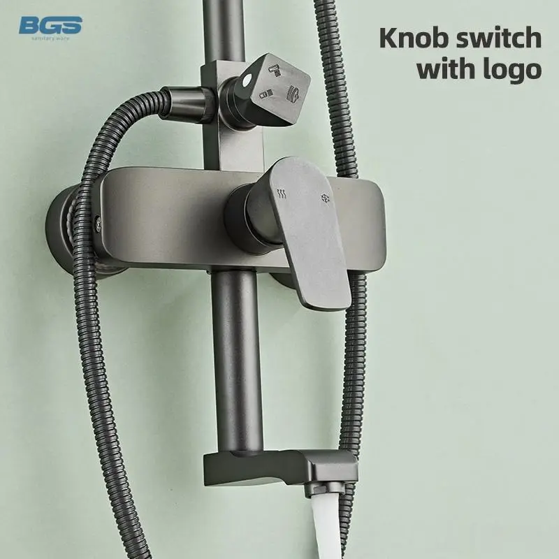 Modern Ceramic Massage Shower Faucet Kit with Cartridge Handle for Hotel Bathroom Sink and Spa — image 3