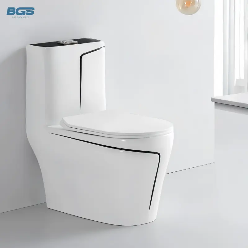 Modern Luxury Gold Toilet Set Bathroom Sanitary Ware Dual Flush One Piece Ceramic Bowl Pedestal Wash Basin Sink for Hote — view 1