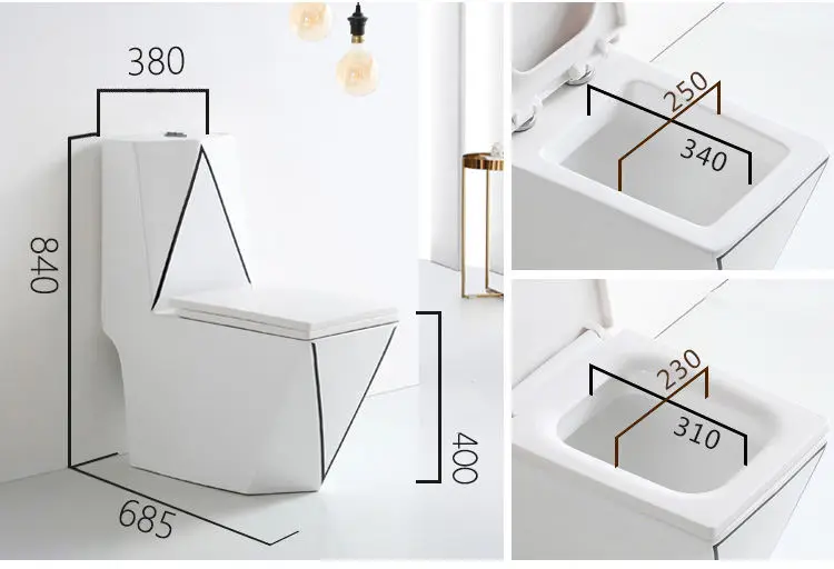 Modern Luxury Gold Toilet Set Bathroom Sanitary Ware Dual Flush One Piece Ceramic Bowl Pedestal Wash Basin Sink for Hote — view 3