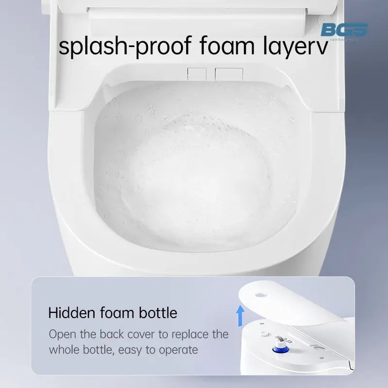 Smart Dog Toilet with Square Top Litter Box Remote Control Soap Dispenser Bedside Home for Toilets Designs Switch — image 6