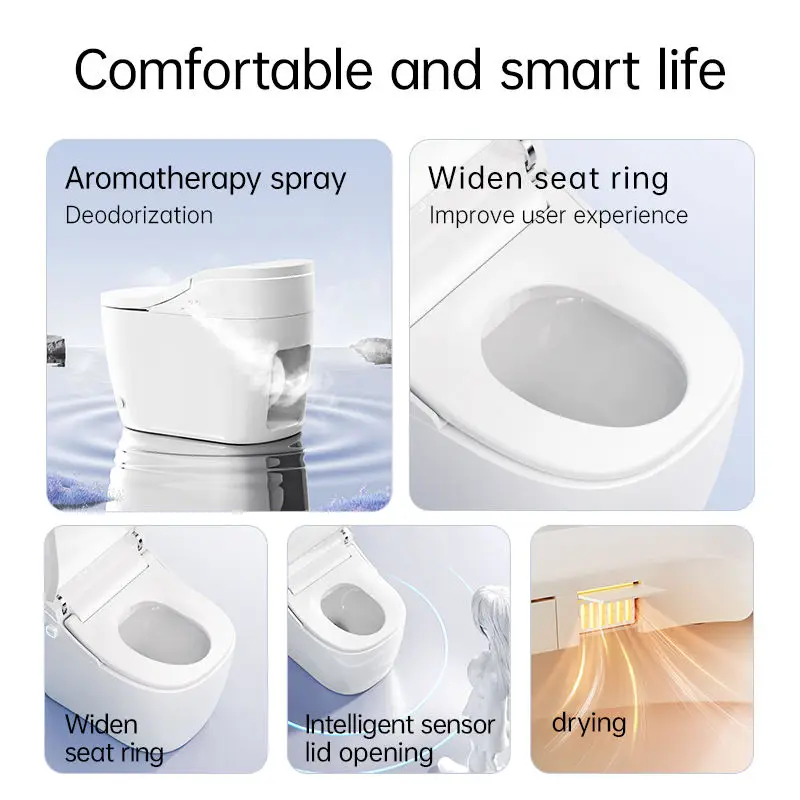 Smart Dog Toilet with Square Top Litter Box Remote Control Soap Dispenser Bedside Home for Toilets Designs Switch — image 7