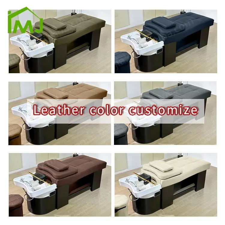 Factory Custom Beauty Salon Hair Washing Thai Massage Bed Head Spa Shampoo Unit Beds — image 6