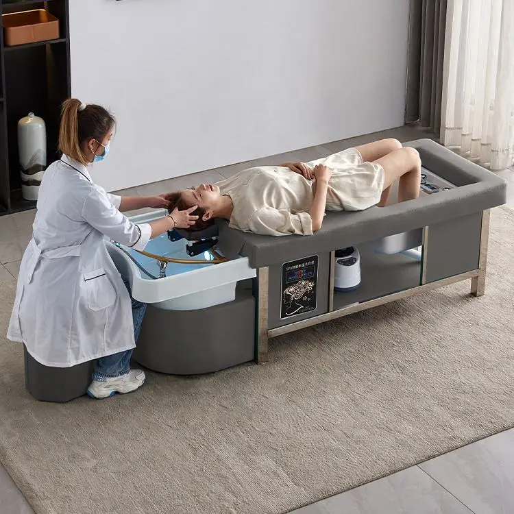 Multifunction Salon Hairdressing Hair Washing Massage Table Pedicure Shampoo Bed — view 1