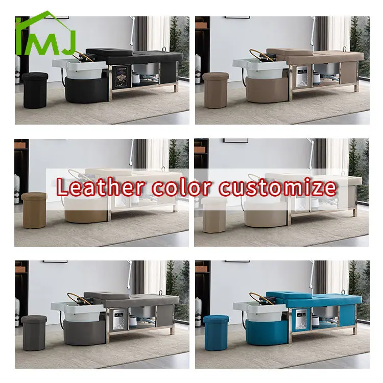 Multifunction Salon Hairdressing Hair Washing Massage Table Pedicure Shampoo Bed — image 6