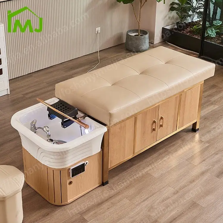 Hair Wash Electric Water Therapy Shampoo Massage Bed Salon Japanese Head Spa Bed — view 1