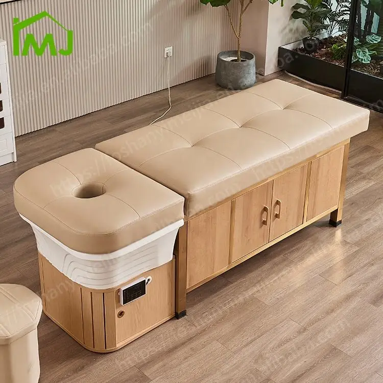 Hair Wash Electric Water Therapy Shampoo Massage Bed Salon Japanese Head Spa Bed — view 3