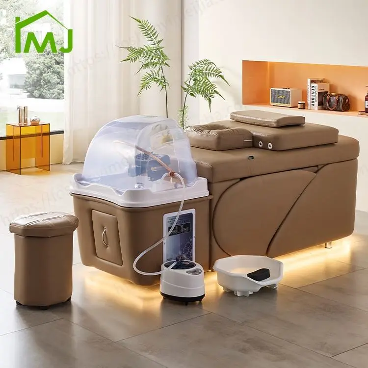 Modern Salon Hair Wash Facial Nursing Storage Thai Massage Head Spa Shampoo Bed — image 3