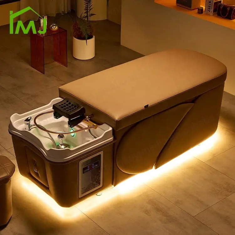 Modern Salon Hair Wash Facial Nursing Storage Thai Massage Head Spa Shampoo Bed — image 4
