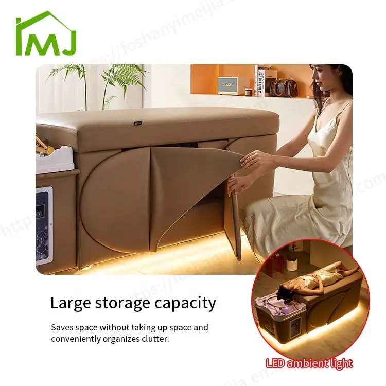 Modern Salon Hair Wash Facial Nursing Storage Thai Massage Head Spa Shampoo Bed — image 5