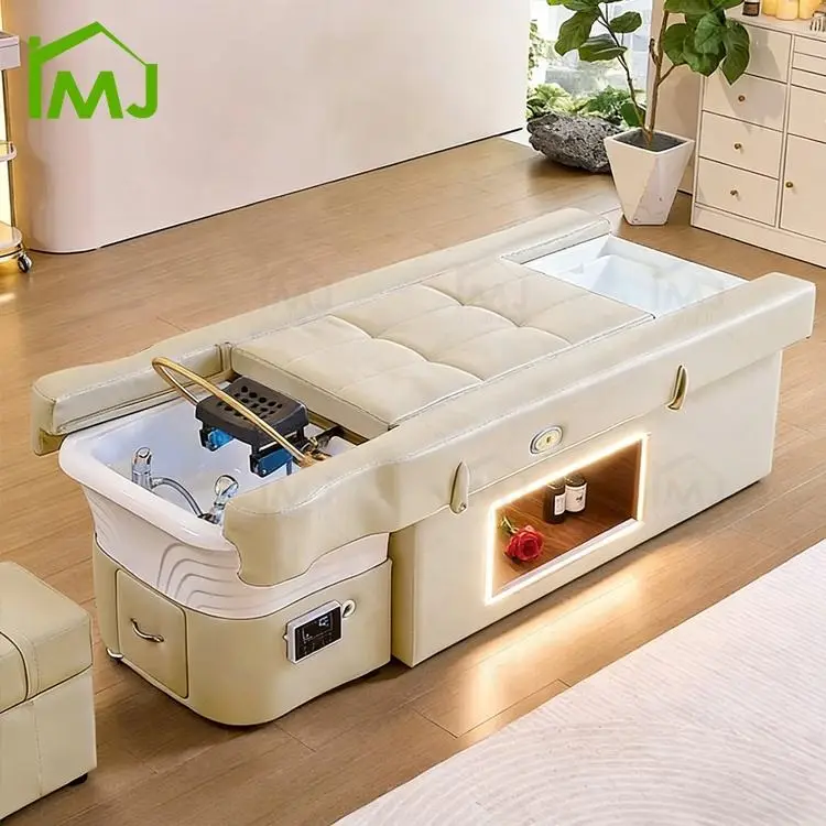 Salon Sink Thai Massage Shampoo Pedicure Chair Head Spa Massage Bed with Hair Wash — view 1