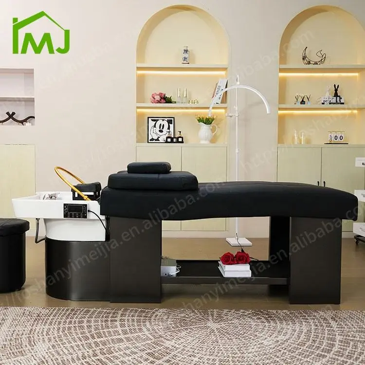 Salon Hair Wash Massage Table Camas Para Spa Thai Treatment Shampoo Korean Head Spa Bed — image 3