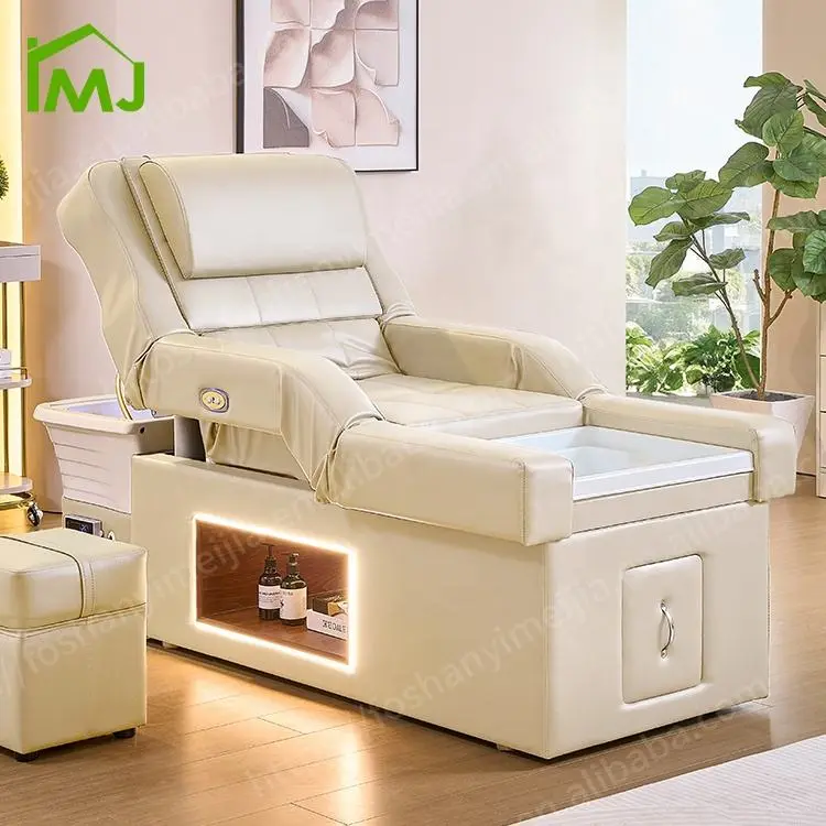 Salon Sink Thai Massage Shampoo Pedicure Chair Head Spa Massage Bed with Hair Wash — view 2