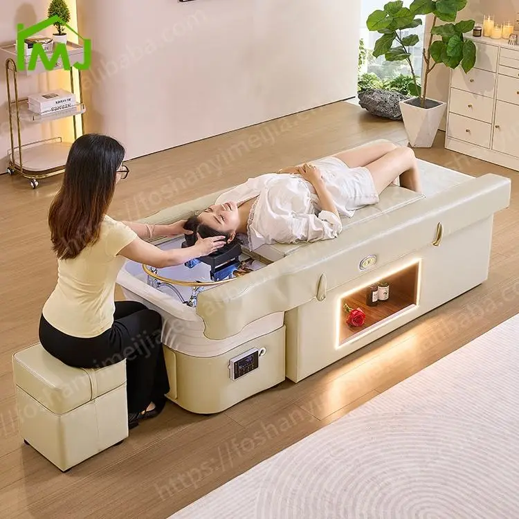 Salon Sink Thai Massage Shampoo Pedicure Chair Head Spa Massage Bed with Hair Wash — view 3