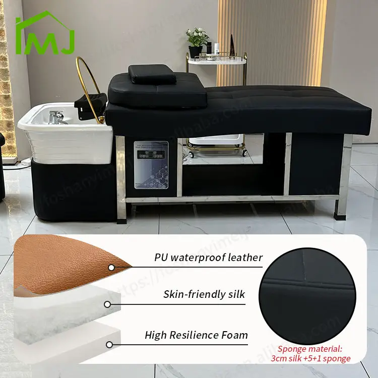 Salon Sink Thai Massage Hair Wash Shampoo Cama De Spa Para La Cabeza Japanese Head Spa Bed — image 5