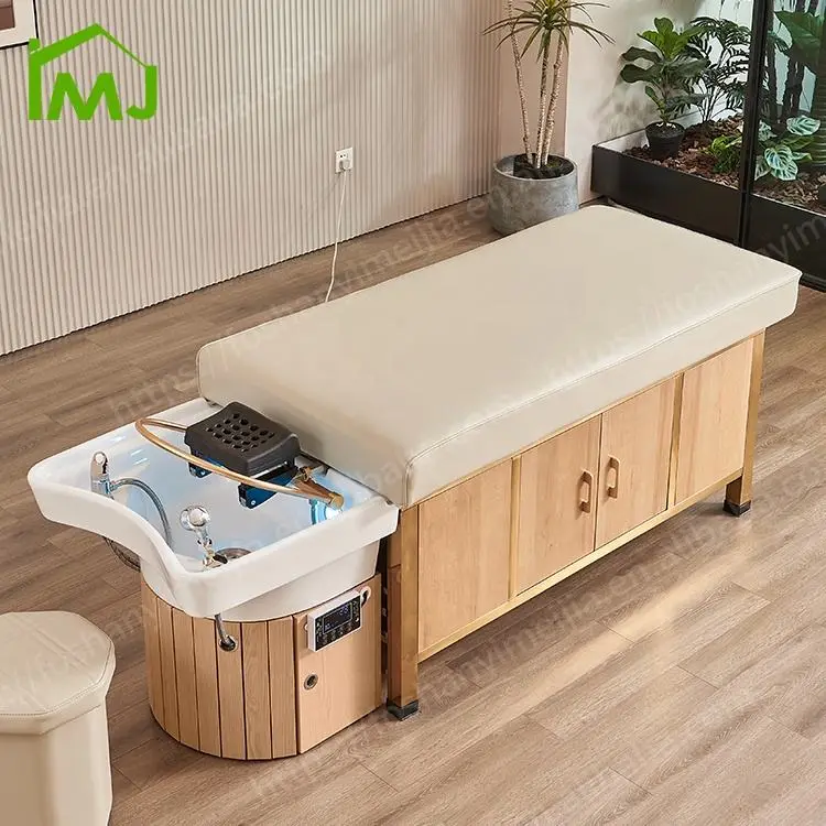 Thai Massage Table Shampoo Bed Hair Salon Cama De Spa Para La Cabeza Japanese Head Spa Bed — image 4