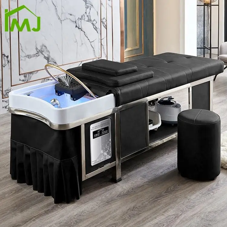 Health Club Multifunction Treatment Massage Chair Head Therapy Shampoo Bed — view 1