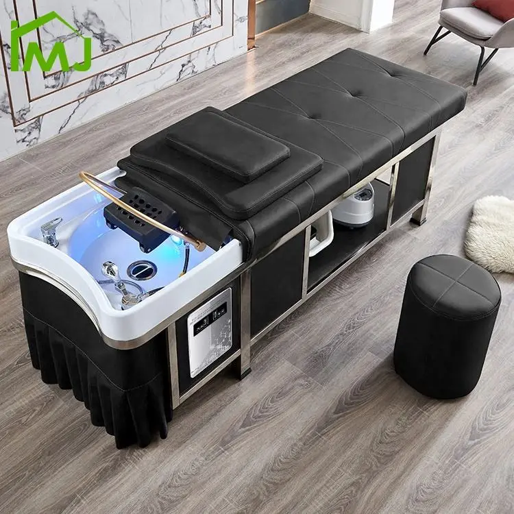 Health Club Multifunction Treatment Massage Chair Head Therapy Shampoo Bed — image 3