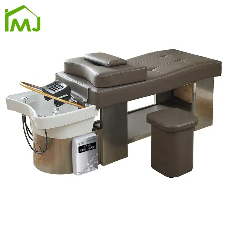 Custom Multifunction Salon Hair Washing Bed Thai Massage Therapy Shampoo Bed — view 1