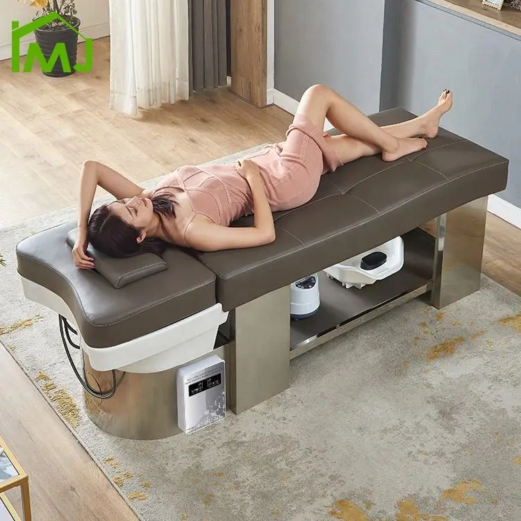 Custom Multifunction Salon Hair Washing Bed Thai Massage Therapy Shampoo Bed — view 3