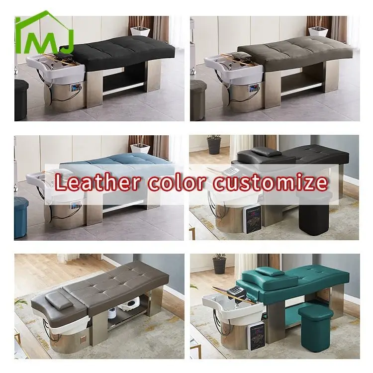 Custom Multifunction Salon Hair Washing Bed Thai Massage Therapy Shampoo Bed — view 4
