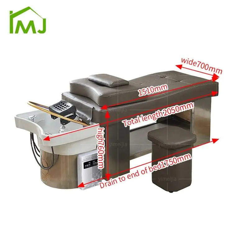 Modern Salon Hair Wash Massage Table Thai Head Treatment Head Spa Shampoo Bed — image 7