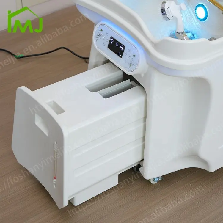 Hair Salon Storage Water Head Spa Basin Portable Hair Wash Massage Mobile Shampoo Sink Basin — image 4