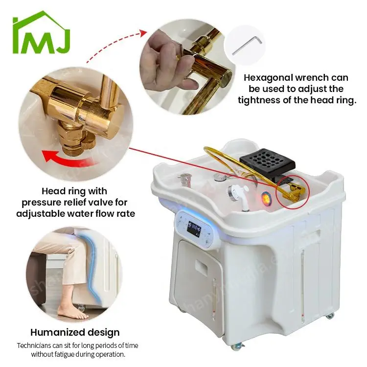 Salon Multifunctional Water Storage Mobile Head Spa Basin Portable Hair Wash Basin Shampoo Sink — image 6