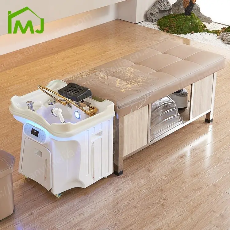 Portable Hair Wash Basin Salon Equipment Shampoo Chair Bed With Salon Head Spa Sink — view 2