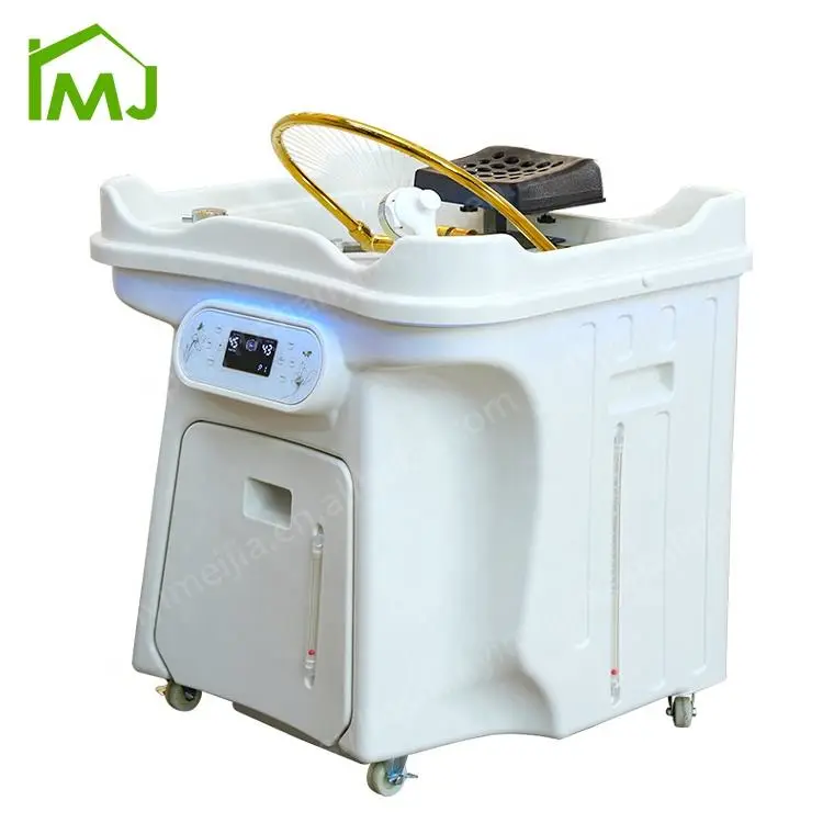 Modern Hair Salon Water Storage Head Spa Bowl Mobile Shampoo Sink Portable Hair Wash Basin — view 2
