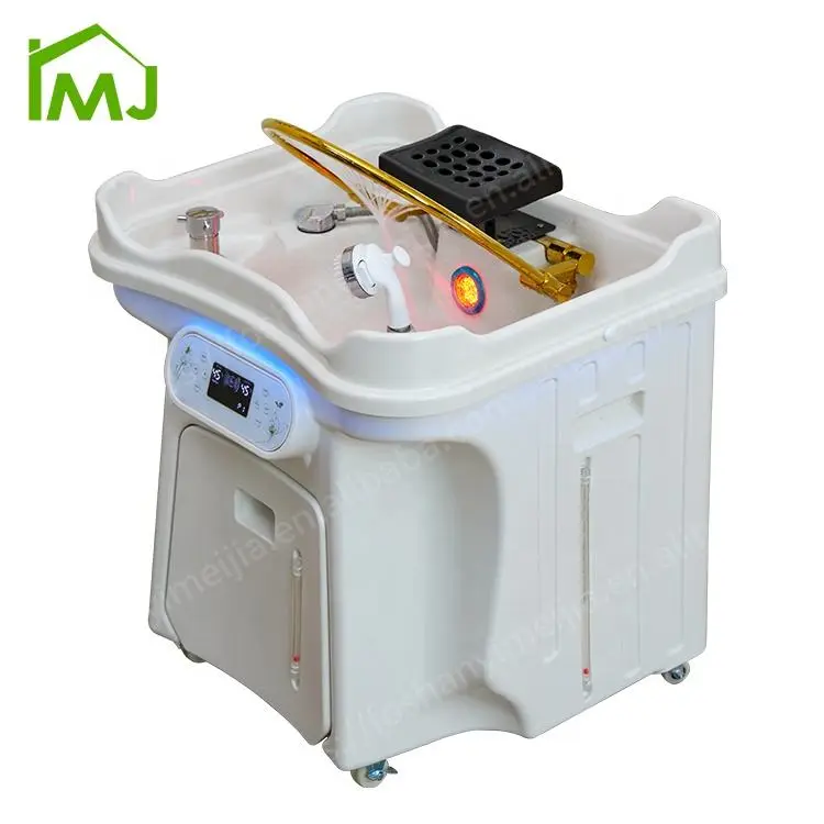 Modern Hair Salon Water Storage Head Spa Bowl Mobile Shampoo Sink Portable Hair Wash Basin — view 3