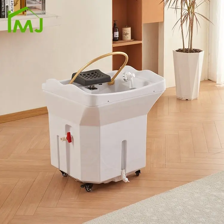 Salon Head Spa Equipment Massage Mobile Shampoo Sink Portable Hair Wash Basin — view 6